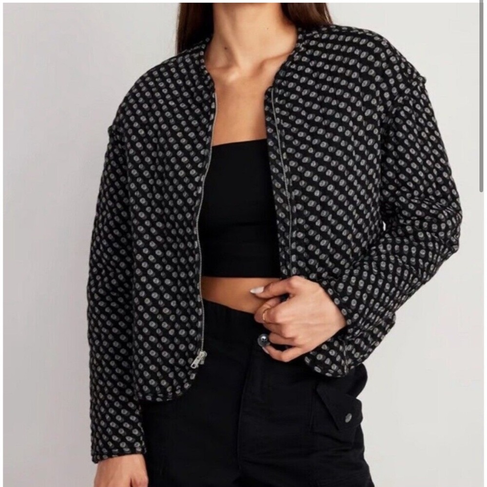 Old Navy quilted bomber jacket